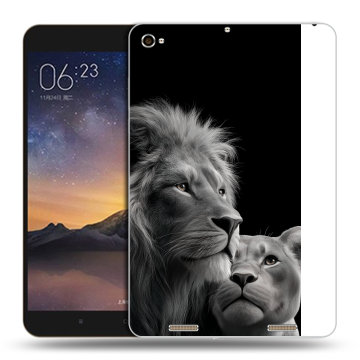 Силиконовый чехол на Xiaomi MiPad 3 с принтом Лев кошки