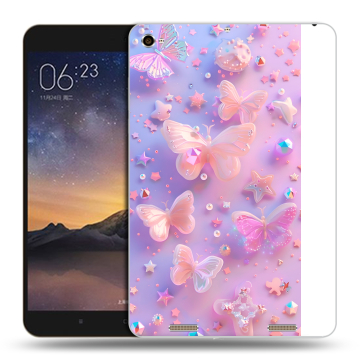 Силиконовый чехол на Xiaomi MiPad 3 с принтом Бабочки Силиконовый чехол на Xiaomi MiPad 3 с принтом Бабочки