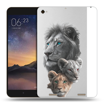 Силиконовый чехол на Xiaomi MiPad 3 с принтом Львы