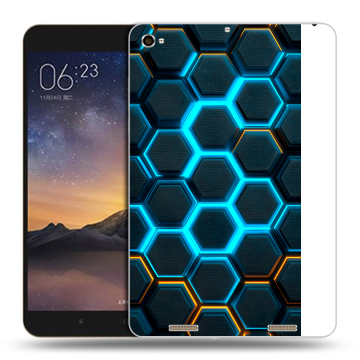 Силиконовый чехол на Xiaomi MiPad 3 с принтом Неоновые соты