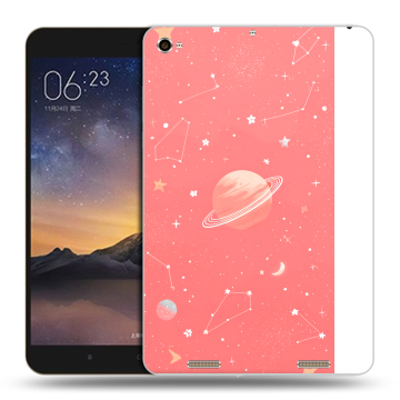 Силиконовый чехол на Xiaomi MiPad 3 с принтом Розовый космос
