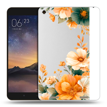 Силиконовый чехол на Xiaomi MiPad 3 с принтом Цветы принт