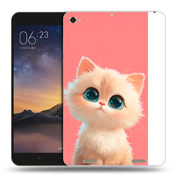 Силиконовый чехол на Xiaomi MiPad 3 с принтом Розовый котенок