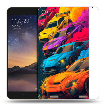 Силиконовый чехол на Xiaomi MiPad 3 с принтом Тачки