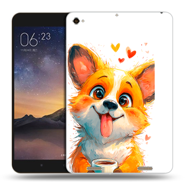 Силиконовый чехол на Xiaomi MiPad 3 с принтом корги Силиконовый чехол на Xiaomi MiPad 3 с принтом корги