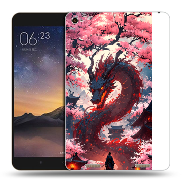 Силиконовый чехол на Xiaomi MiPad 3 с принтом Дракон Японский Силиконовый чехол на Xiaomi MiPad 3 с принтом Дракон Японский