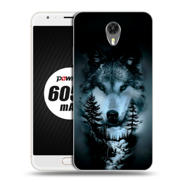 Пластиковый чехол на Ulefone Power 2 с принтом Лесной волк Пластиковый чехол на Ulefone Power 2 с принтом Лесной волк