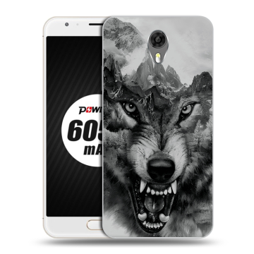 Пластиковый чехол на Ulefone Power 2 с принтом Волк Пластиковый чехол на Ulefone Power 2 с принтом Волк