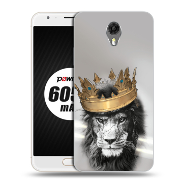 Пластиковый чехол на Ulefone Power 2 с принтом Лев с короной Пластиковый чехол на Ulefone Power 2 с принтом Лев с короной