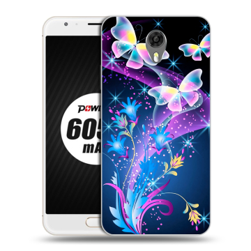 Пластиковый чехол на Ulefone Power 2 с принтом Бабочки Пластиковый чехол на Ulefone Power 2 с принтом Бабочки