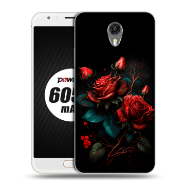 Пластиковый чехол на Ulefone Power 2 с принтом Розы красные Пластиковый чехол на Ulefone Power 2 с принтом Розы красные