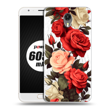Пластиковый чехол на Ulefone Power 2 с принтом Розы Пластиковый чехол на Ulefone Power 2 с принтом Розы