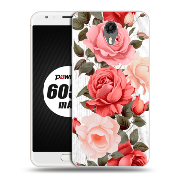 Пластиковый чехол на Ulefone Power 2 с принтом Розы Пластиковый чехол на Ulefone Power 2 с принтом Розы