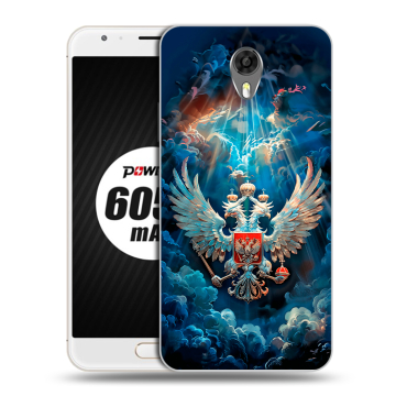 Пластиковый чехол на Ulefone Power 2 с принтом Герб флаг России Пластиковый чехол на Ulefone Power 2 с принтом Герб флаг России