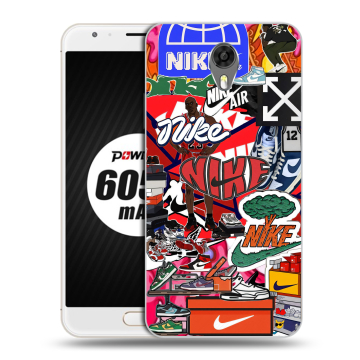 Пластиковый чехол на Ulefone Power 2 с принтом Найк Nike яркий Пластиковый чехол на Ulefone Power 2 с принтом Найк Nike яркий