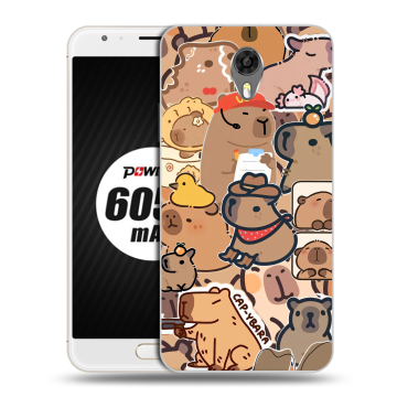 Пластиковый чехол на Ulefone Power 2 с принтом капибара Пластиковый чехол на Ulefone Power 2 с принтом капибара
