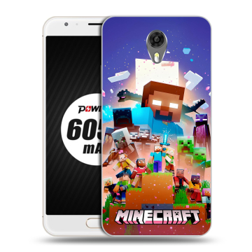 Пластиковый чехол на Ulefone Power 2 с принтом Майнкрафт Minecraft Пластиковый чехол на Ulefone Power 2 с принтом Майнкрафт Minecraft