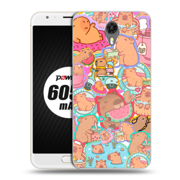 Пластиковый чехол на Ulefone Power 2 с принтом капибары Пластиковый чехол на Ulefone Power 2 с принтом капибары