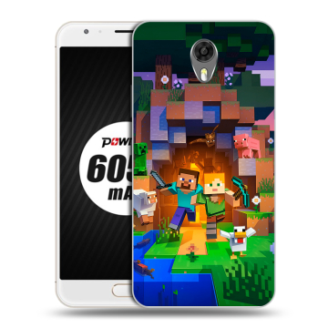 Пластиковый чехол на Ulefone Power 2 с принтом Майнкрафт Minecraft Пластиковый чехол на Ulefone Power 2 с принтом Майнкрафт Minecraft