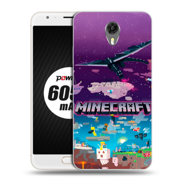 Пластиковый чехол на Ulefone Power 2 с принтом Майнкрафт Minecraft Пластиковый чехол на Ulefone Power 2 с принтом Майнкрафт Minecraft