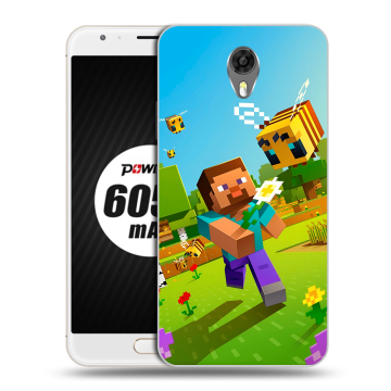 Пластиковый чехол на Ulefone Power 2 с принтом Майнкрафт Minecraft Пластиковый чехол на Ulefone Power 2 с принтом Майнкрафт Minecraft