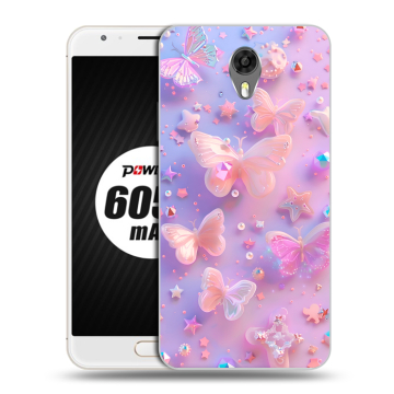 Пластиковый чехол на Ulefone Power 2 с принтом Бабочки Пластиковый чехол на Ulefone Power 2 с принтом Бабочки