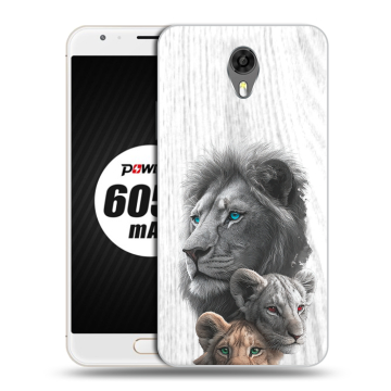 Пластиковый чехол на Ulefone Power 2 с принтом Львы Пластиковый чехол на Ulefone Power 2 с принтом Львы