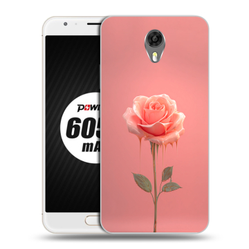 Пластиковый чехол на Ulefone Power 2 с принтом Розовая роза Пластиковый чехол на Ulefone Power 2 с принтом Розовая роза