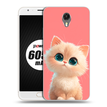 Пластиковый чехол на Ulefone Power 2 с принтом Розовый котенок Пластиковый чехол на Ulefone Power 2 с принтом Розовый котенок