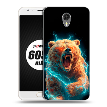 Пластиковый чехол на Ulefone Power 2 с принтом Медведь Пластиковый чехол на Ulefone Power 2 с принтом Медведь