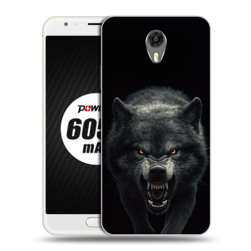 Пластиковый чехол на Ulefone Power 2 с принтом Волк Пластиковый чехол на Ulefone Power 2 с принтом Волк