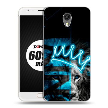 Пластиковый чехол на Ulefone Power 2 с принтом Король лев Пластиковый чехол на Ulefone Power 2 с принтом Король лев