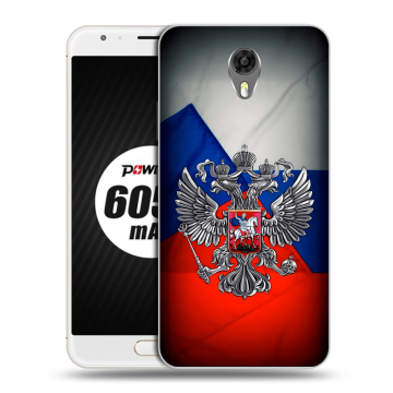 Пластиковый чехол на Ulefone Power 2 с принтом Флаг России Пластиковый чехол на Ulefone Power 2 с принтом Флаг России