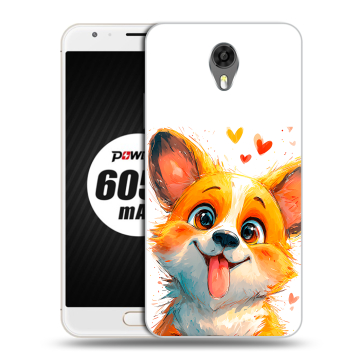 Пластиковый чехол на Ulefone Power 2 с принтом корги Пластиковый чехол на Ulefone Power 2 с принтом корги