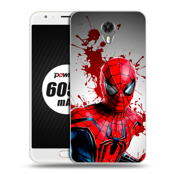 Пластиковый чехол на Ulefone Power 2 с принтом Spiderman Человек паук Пластиковый чехол на Ulefone Power 2 с принтом Spiderman Человек паук
