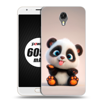 Пластиковый чехол на Ulefone Power 2 с принтом милая панда Пластиковый чехол на Ulefone Power 2 с принтом милая панда