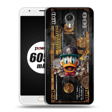 Пластиковый чехол на Ulefone Power 2 с принтом Дональд Дак Доллар Пластиковый чехол на Ulefone Power 2 с принтом Дональд Дак Доллар