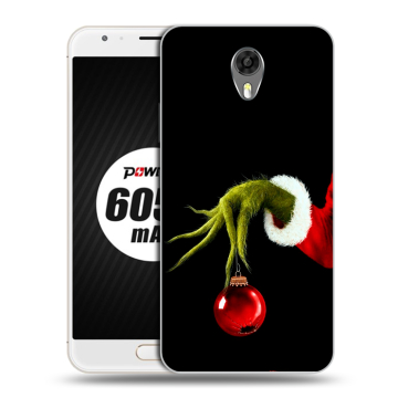 Пластиковый чехол на Ulefone Power 2 с принтом Новый год Гринч Пластиковый чехол на Ulefone Power 2 с принтом Новый год Гринч