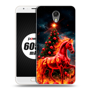 Пластиковый чехол на Ulefone Power 2 с принтом Новый год Пластиковый чехол на Ulefone Power 2 с принтом Новый год
