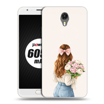 Пластиковый чехол на Ulefone Power 2 с принтом женский Пластиковый чехол на Ulefone Power 2 с принтом женский