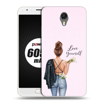 Пластиковый чехол на Ulefone Power 2 с принтом женский Пластиковый чехол на Ulefone Power 2 с принтом женский