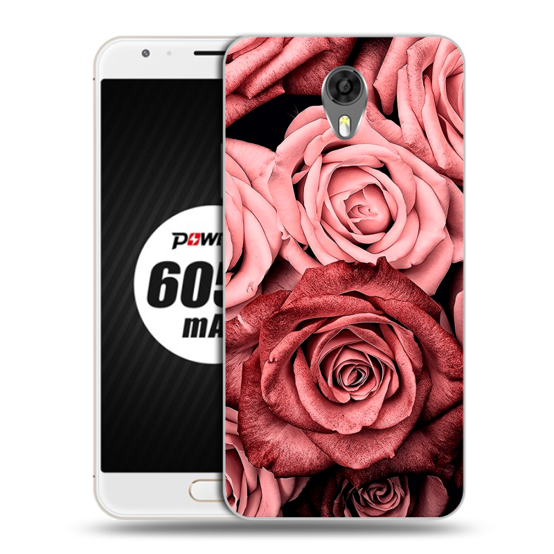 Пластиковый чехол на Ulefone Power 2 с принтом Цветы розы Пластиковый чехол на Ulefone Power 2 с принтом Цветы розы