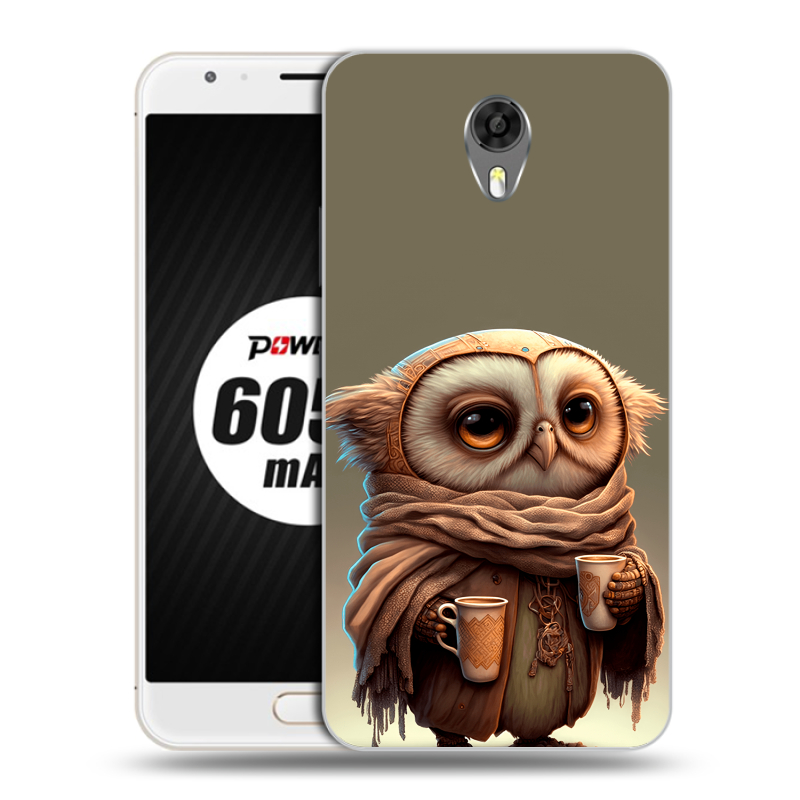 Пластиковый чехол на Ulefone Power 2 с принтом Сова Пластиковый чехол на Ulefone Power 2 с принтом Сова