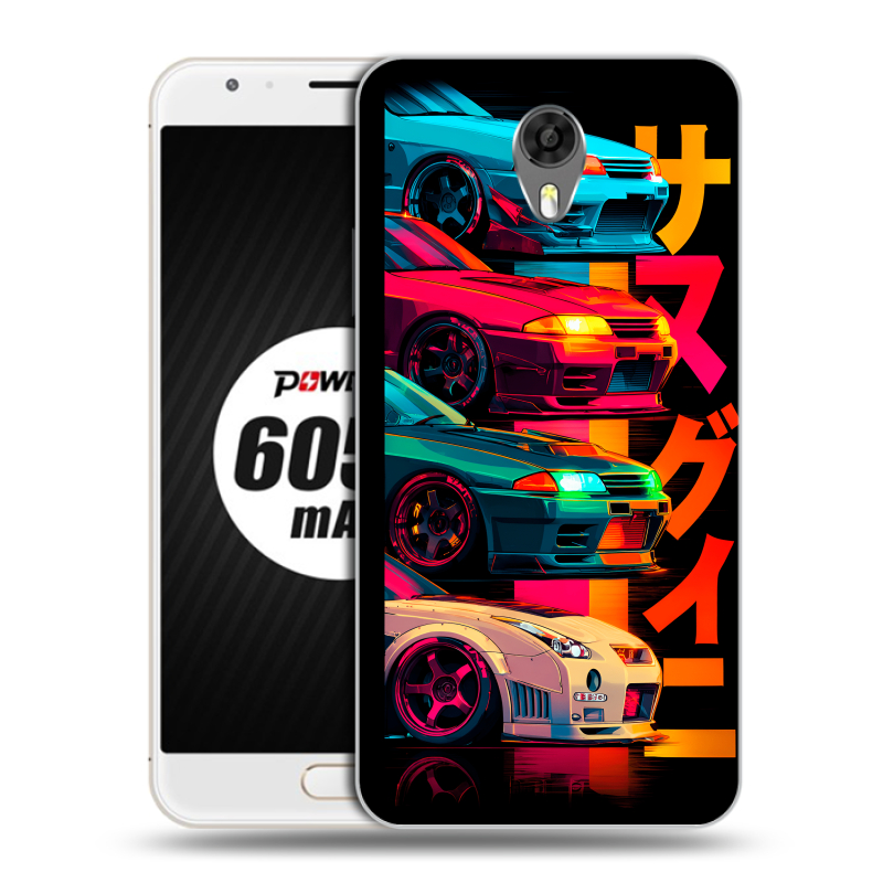 Пластиковый чехол на Ulefone Power 2 с принтом Гоночные машины Пластиковый чехол на Ulefone Power 2 с принтом Гоночные машины