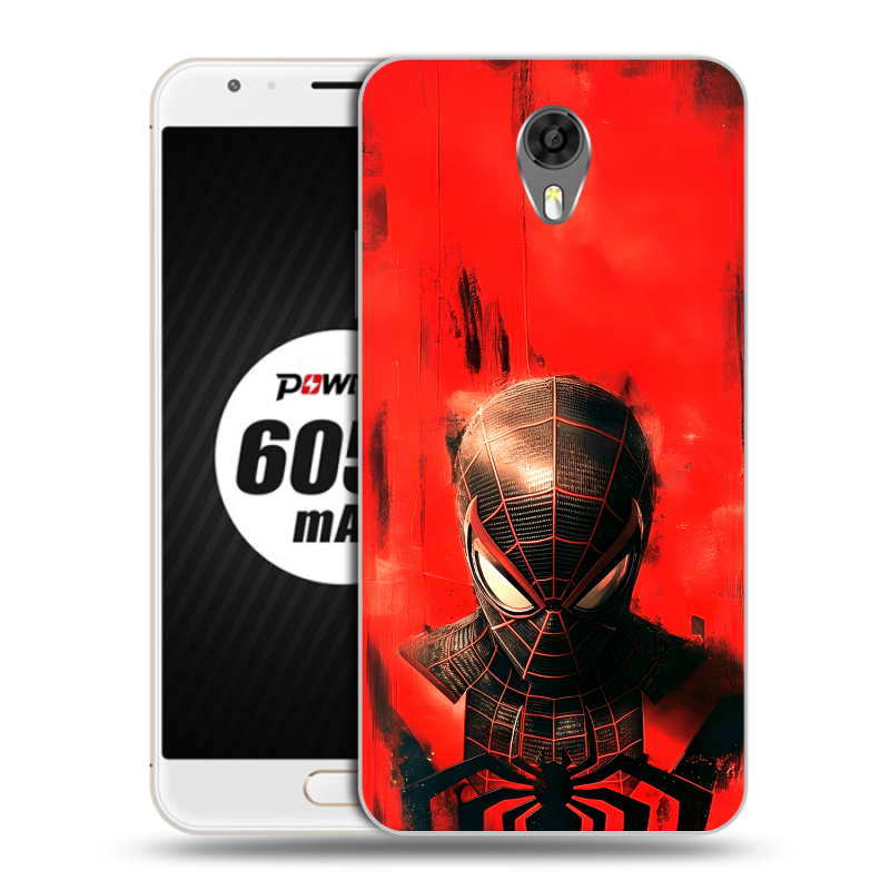 Пластиковый чехол на Ulefone Power 2 с принтом человек паук spiderman Пластиковый чехол на Ulefone Power 2 с принтом человек паук spiderman
