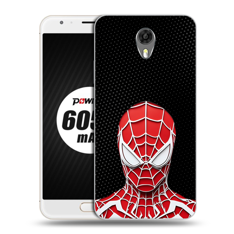 Пластиковый чехол на Ulefone Power 2 с принтом человек паук spiderman Пластиковый чехол на Ulefone Power 2 с принтом человек паук spiderman