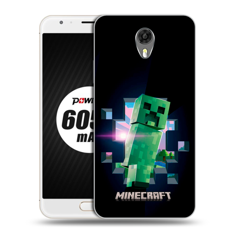 Пластиковый чехол на Ulefone Power 2 с принтом Майнкрафт Minecraft Пластиковый чехол на Ulefone Power 2 с принтом Майнкрафт Minecraft