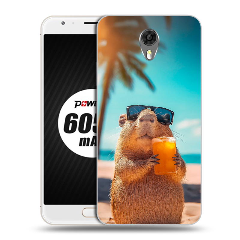 Пластиковый чехол на Ulefone Power 2 с принтом Капибара Пластиковый чехол на Ulefone Power 2 с принтом Капибара