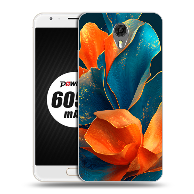 Пластиковый чехол на Ulefone Power 2 с принтом Цветы Пластиковый чехол на Ulefone Power 2 с принтом Цветы