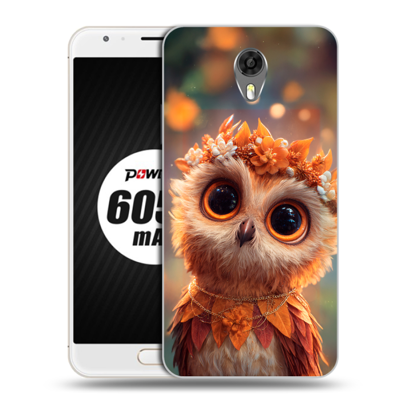 Пластиковый чехол на Ulefone Power 2 с принтом Милая сова Пластиковый чехол на Ulefone Power 2 с принтом Милая сова